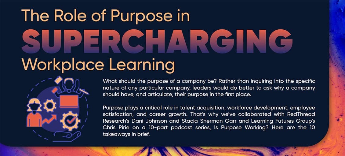 Infographic: The Role of Purpose in Supercharging Workplace Learning – Slide 1
